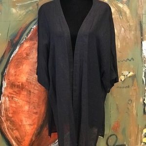 Soft Surroundings Sheer Linen Duster